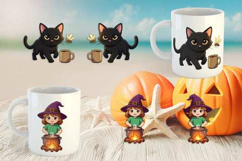 Mug Wrap Big Eye Summerween Camping Sublimation artnoy 