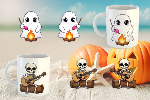 Mug Wrap Big Eye Summerween Camping Sublimation artnoy 