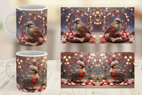 Mug Wrap Bird Bohemian Sublimation artnoy 