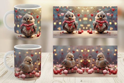 Mug Wrap Bird Bohemian Sublimation artnoy 