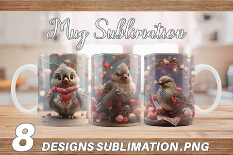 Mug Wrap Bird Bohemian Sublimation artnoy 