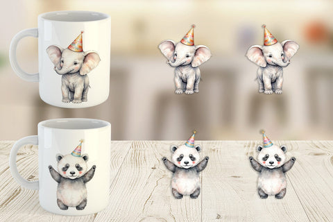 Mug Wrap Birthday Baby Beasts Sublimation artnoy 