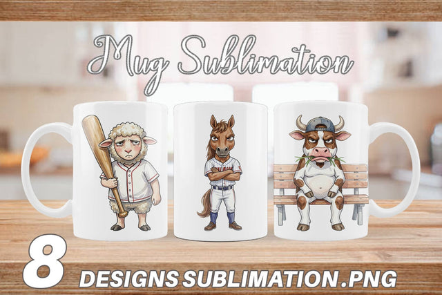 Mug Wrap Bitter Benchwarmer Sarcastic Animal Sublimation artnoy 