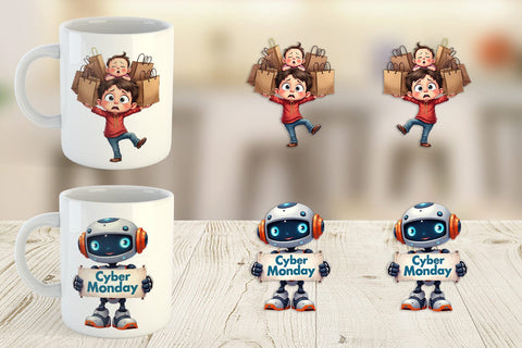 Mug Wrap Black Friday Frenzy Sublimation artnoy 