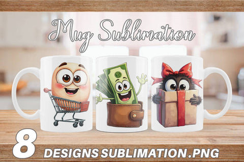 Mug Wrap Black Friday Icons Sublimation artnoy 
