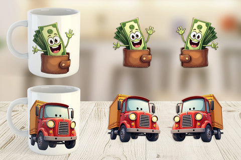 Mug Wrap Black Friday Icons Sublimation artnoy 