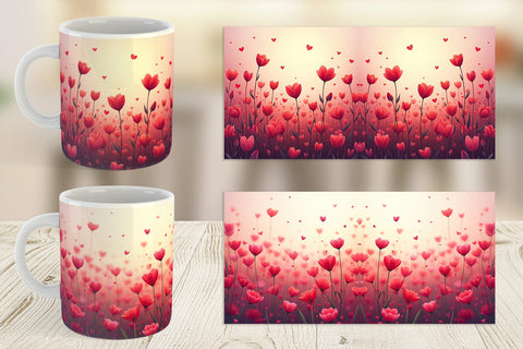 Mug Wrap Blooming Garden Sublimation artnoy 