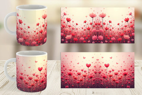 Mug Wrap Blooming Garden Sublimation artnoy 