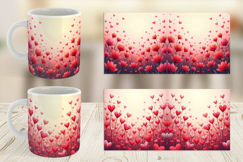 Mug Wrap Blooming Garden Sublimation artnoy 