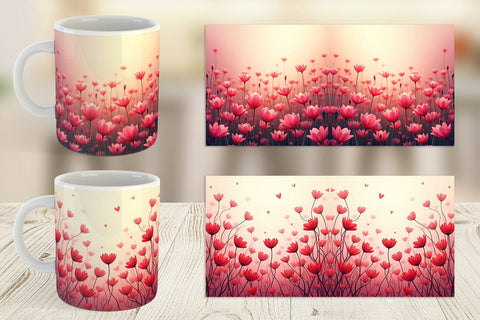 Mug Wrap Blooming Garden Sublimation artnoy 