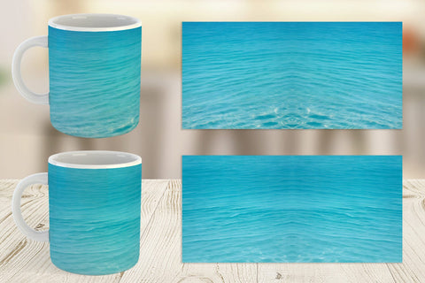 Mug Wrap Blue Sea Sublimation artnoy 