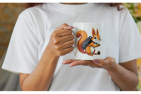 Mug Wrap Boho Camping Animals Sublimation artnoy 