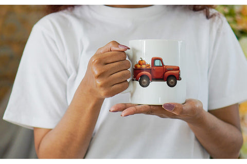Mug Wrap Boho Farm Trucks Sublimation artnoy 