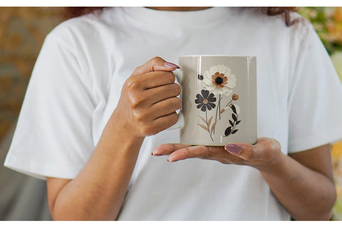 Mug Wrap Boho Flower Sublimation artnoy 