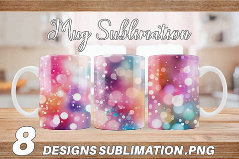 Mug Wrap Bokeh Effect Sublimation artnoy 