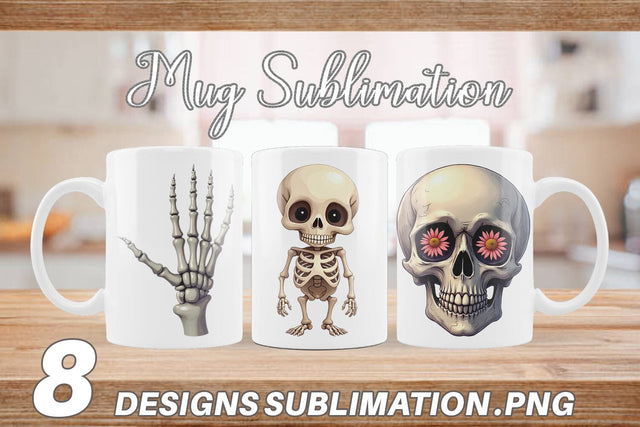 Mug Wrap Bone Motifs Sublimation artnoy 