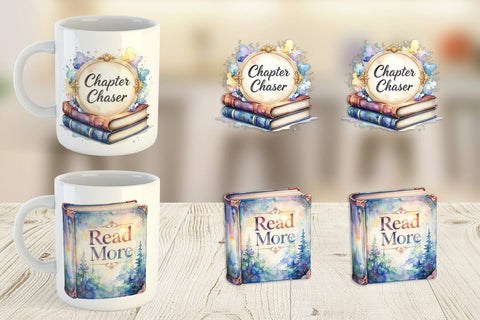 Mug Wrap Bookworm Quotes Sublimation artnoy 