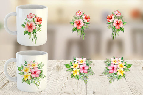 Mug Wrap Botanical Bloom Sublimation artnoy 