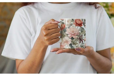 Mug Wrap Botanical Floral Sublimation artnoy 