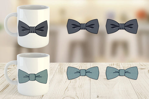 Mug Wrap Bowtie Sublimation artnoy 