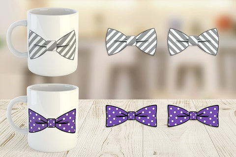 Mug Wrap Bowtie Sublimation artnoy 