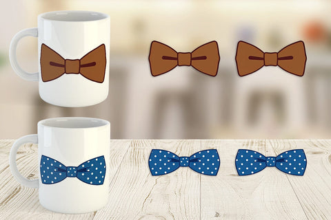 Mug Wrap Bowtie Sublimation artnoy 