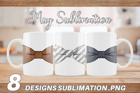 Mug Wrap Bowtie Sublimation artnoy 