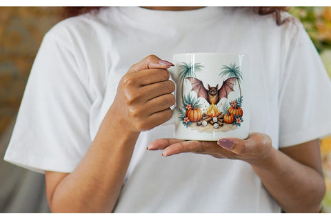 Mug Wrap Breezy Bat Nights Sublimation artnoy 