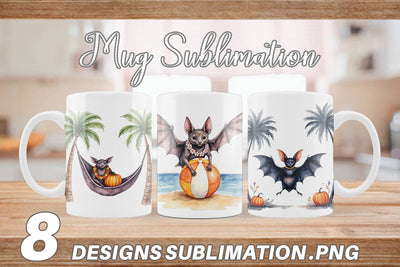 Mug Wrap Breezy Bat Nights Sublimation artnoy 