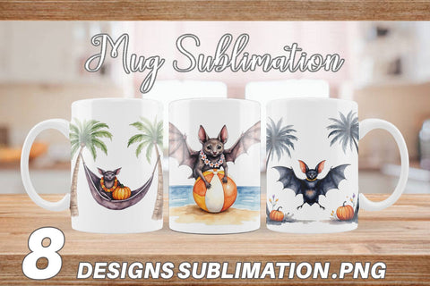 Mug Wrap Breezy Bat Nights Sublimation artnoy 