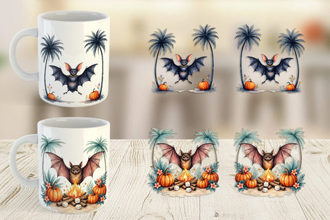 Mug Wrap Breezy Bat Nights Sublimation artnoy 