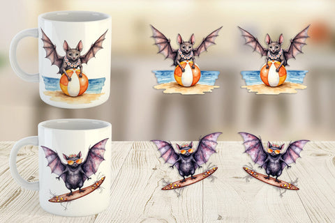 Mug Wrap Breezy Bat Nights Sublimation artnoy 