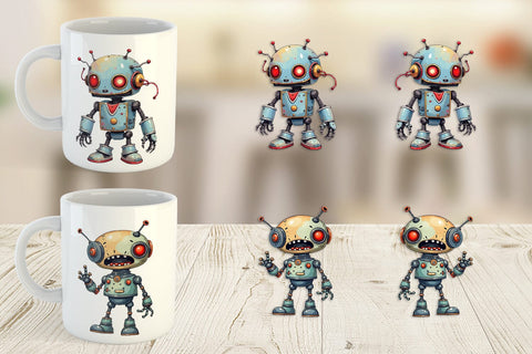 Mug Wrap Broken Bot Sublimation artnoy 