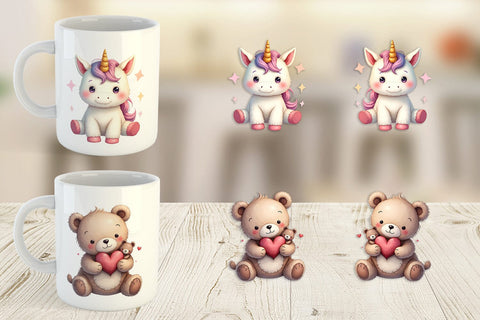 Mug Wrap Broken Plushie Spirits Sublimation artnoy 