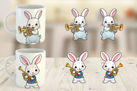 Mug Wrap Bunny New Year Sublimation artnoy 