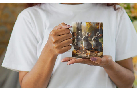 Mug Wrap Bunny on Summer Sublimation artnoy 