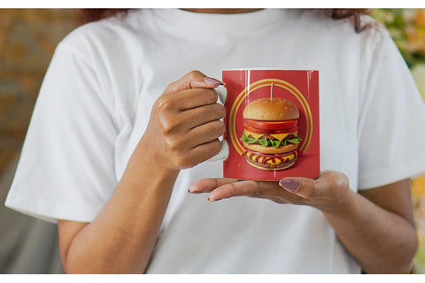 Mug Wrap Burger Sandwiches Sublimation artnoy 