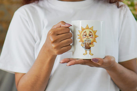Mug Wrap Burnt Out Sky Theme Watercolor Sublimation artnoy 