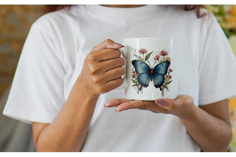 Mug Wrap Butterfly illustration Sublimation artnoy 