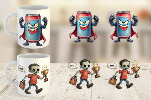 Mug Wrap Caffeine Commerce Sublimation artnoy 