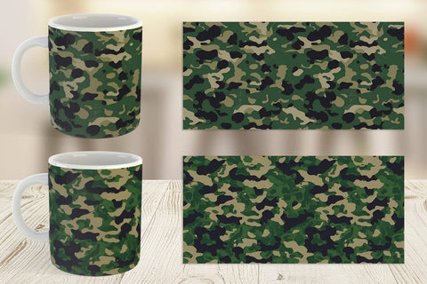 Mug Wrap Camouflage Texture Sublimation artnoy 