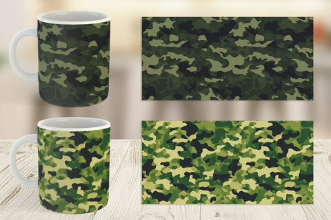 Mug Wrap Camouflage Texture Sublimation artnoy 