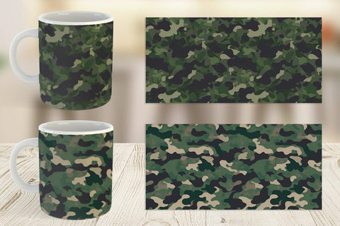 Mug Wrap Camouflage Texture Sublimation artnoy 