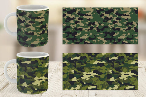 Mug Wrap Camouflage Texture Sublimation artnoy 