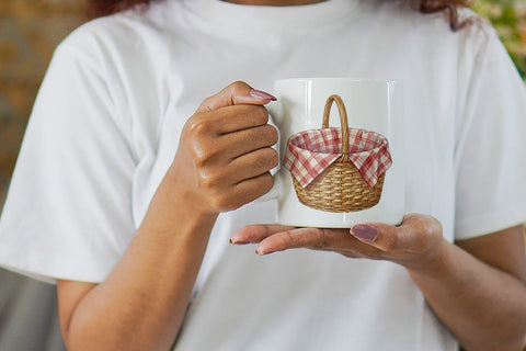 Mug Wrap Campfire Cooking Nostalgia Watercolor Sublimation artnoy 