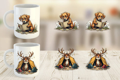 Mug Wrap Camping Grumps Sublimation artnoy 