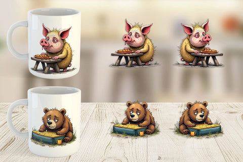 Mug Wrap Camping Grumps Sublimation artnoy 