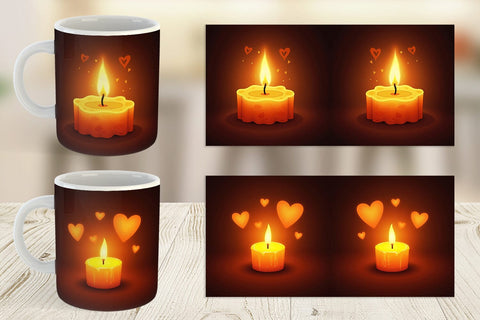 Mug Wrap Candle Glow Sublimation artnoy 