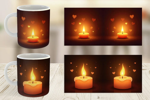 Mug Wrap Candle Glow Sublimation artnoy 