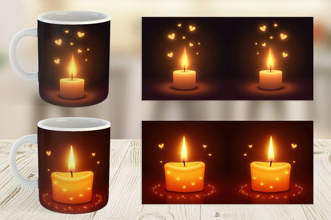 Mug Wrap Candle Glow Sublimation artnoy 